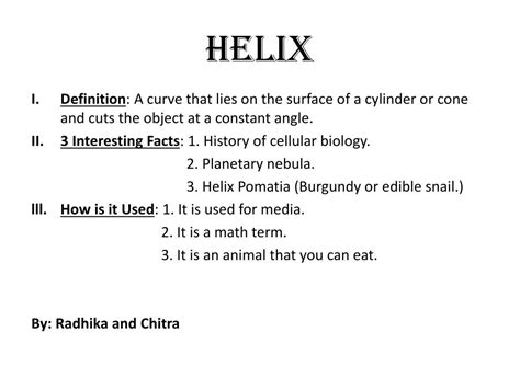 helix in tagalog|HELIX Meaning in English .
